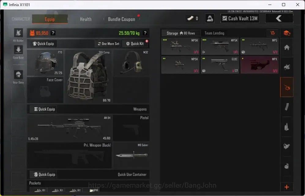 Arena Breakout Accounts Mobile | | LV 26 | SV 14.7 M | CV 13.1 M | ET AK-7 image 4