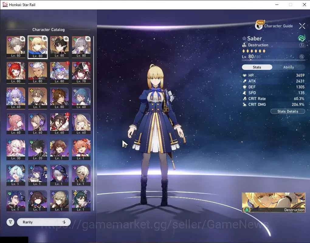 Honkai Star Rail Accounts Asia|TL 65|6 Limited|SW 999+Sign,Saber+Sign,B3,Spa image 4