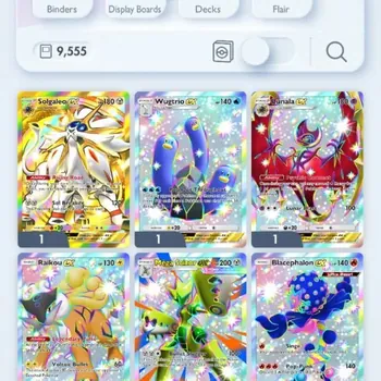 Pokémon TCG Pocket Accounts High-Level EN|9,5k Cards|193+ EX|1 Crown (Solgaleo) 37 Shiny|Mega Deck