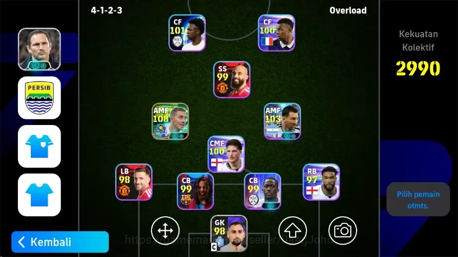 eFootball Accounts Legends & Iconic Players Mobile|PW 2990|Eden Hazard Epic,Lionel Messi Show T|2026|Check SS EFB2909B 1