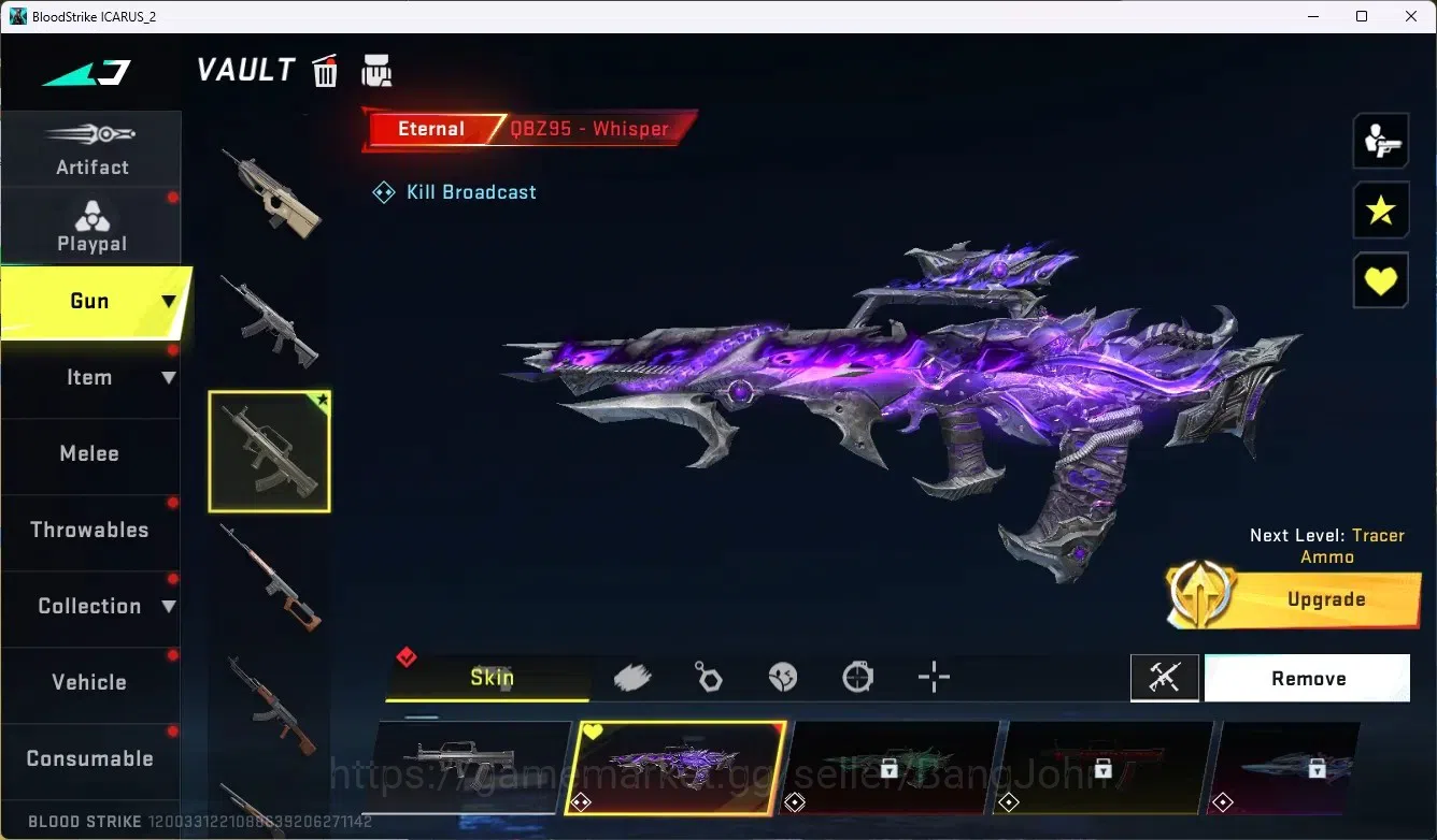 Blood Strike Accounts ASIA | 1 Eternal : QBZ95 - Whisper | MoreCheck SS  image 2