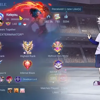 Mobile Legends: Bang Bang Accounts Collector Hero 133|Skin 429|Ex Immo 108|Valir Legend|Harith HxH,Kimmy Star Wars,Aurora