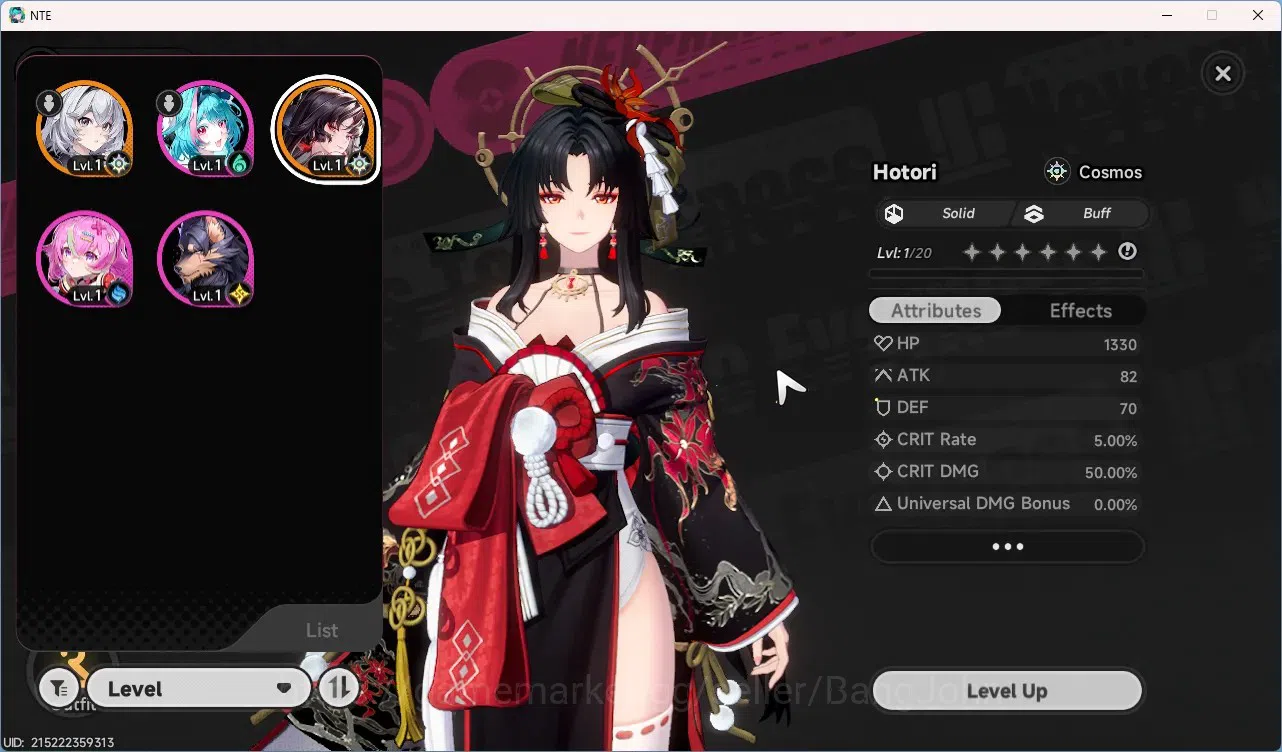 Neverness to Everness Accounts EU | Starter Lv 3 | 1 SSR Hotori + 3 SR Char + 1 S image 7