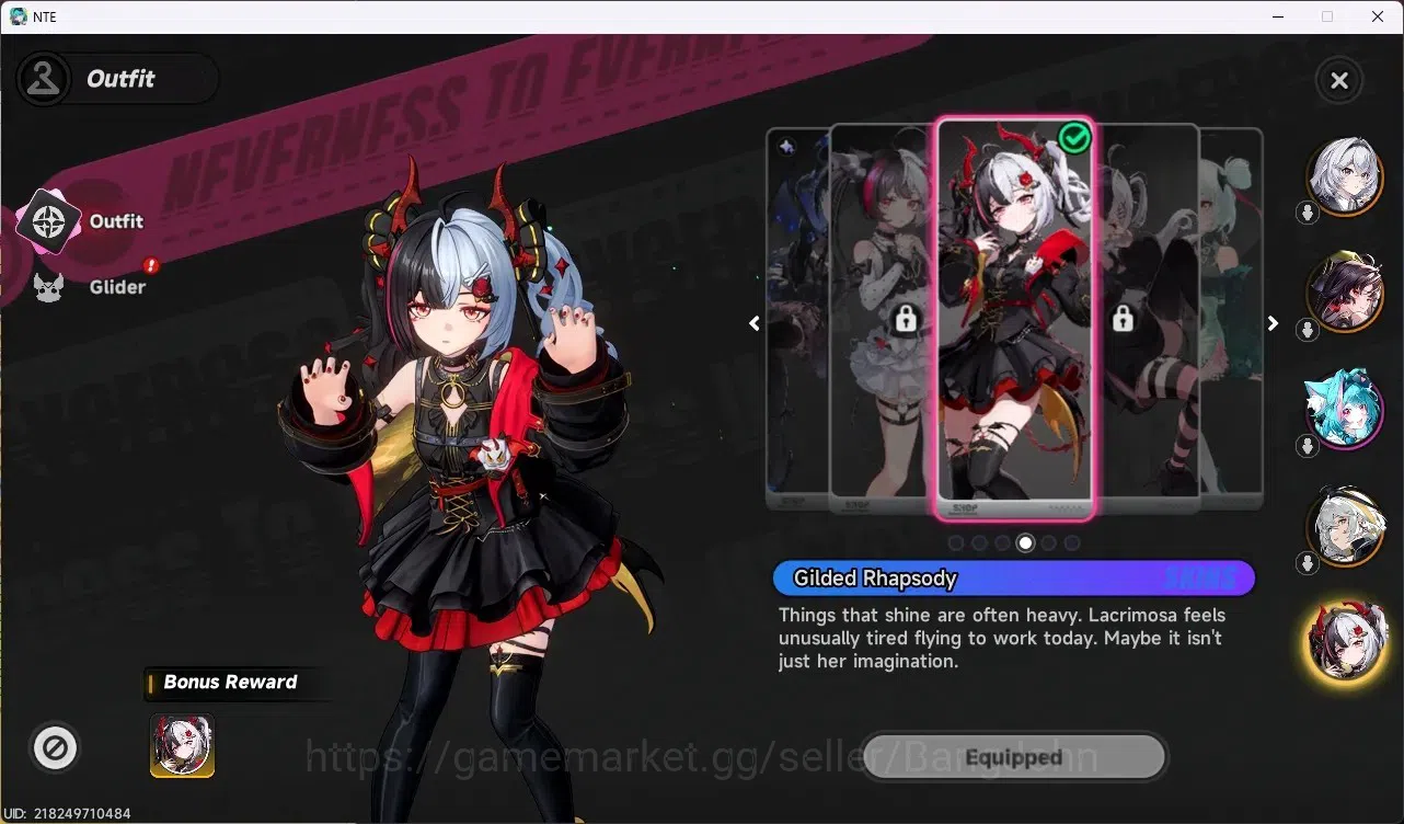 Neverness to Everness Accounts SEA|Lv.15|3 S-Class [Hotori,Lacrimosa+Gilded Rhaps image 3