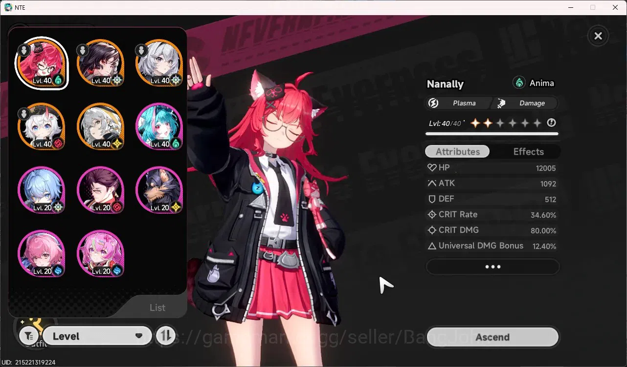 Neverness to Everness Accounts NA | Lv 22 | 5 SSR (Nanally, Daffodill, Jiuyuan) + image 11