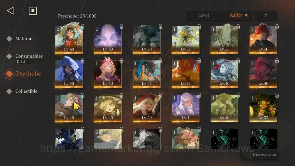 Reverse: 1999 Accounts GLOBAL|Lv59|22(*6Crew)(4Limit)|[LucyP1,PaperHeron, image 12