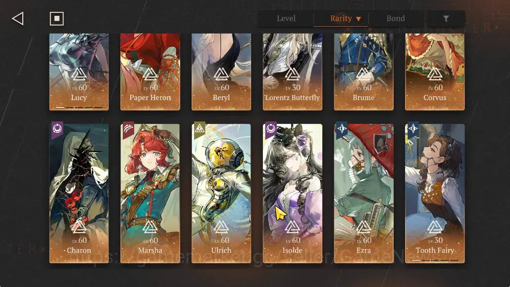 Reverse: 1999 Accounts GLOBAL|Lv59|22(*6Crew)(4Limit)|[LucyP1,PaperHeron, image 3