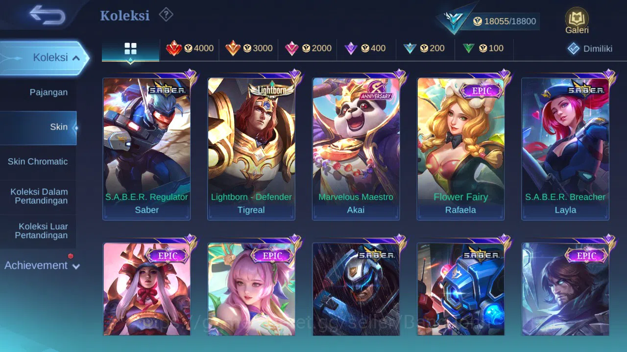 Mobile Legends: Bang Bang Accounts GLOBAL Hero 57 Skin 81 Lightborn Harith | CC Nata  image 2