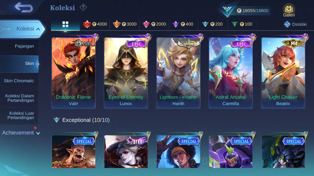 Mobile Legends: Bang Bang Accounts GLOBAL Hero 57 Skin 81 Lightborn Harith | CC Nata  image 4