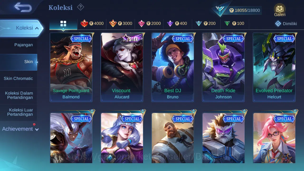 Mobile Legends: Bang Bang Accounts GLOBAL Hero 57 Skin 81 Lightborn Harith | CC Nata  image 5