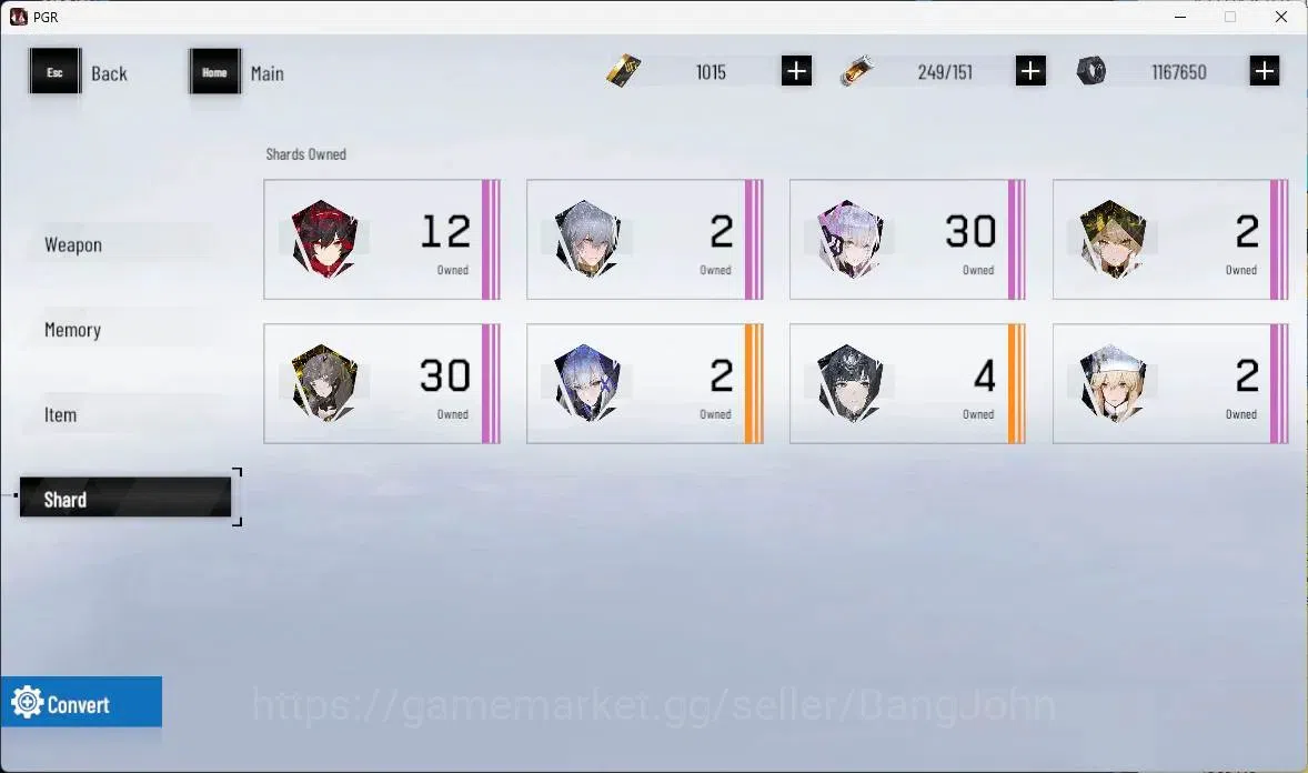 Punishing: Gray Raven Accounts NA | Lv.52 | [S Lucia IV,S Crocotto,S Lucia CW] |1 image 15