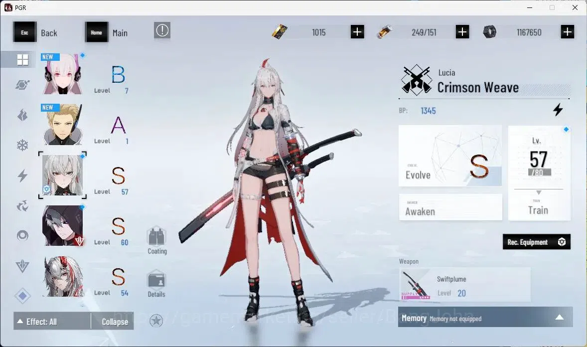 Punishing: Gray Raven Accounts NA | Lv.52 | [S Lucia IV,S Crocotto,S Lucia CW] |1 image 3