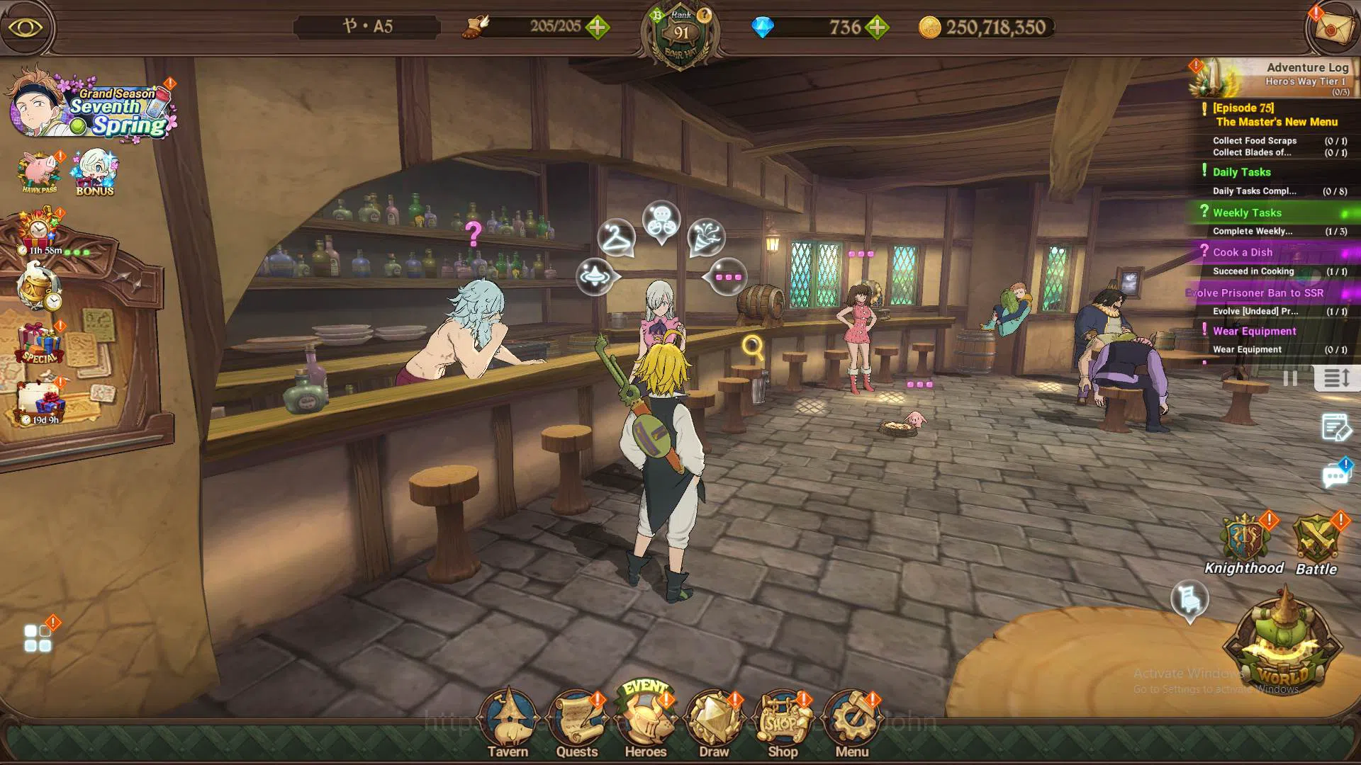 The Seven Deadly Sins: Grand Cross Accounts ASIA|1m CC|DM 736|1LR Elizabeth|Collab Tamaki Kota image 1