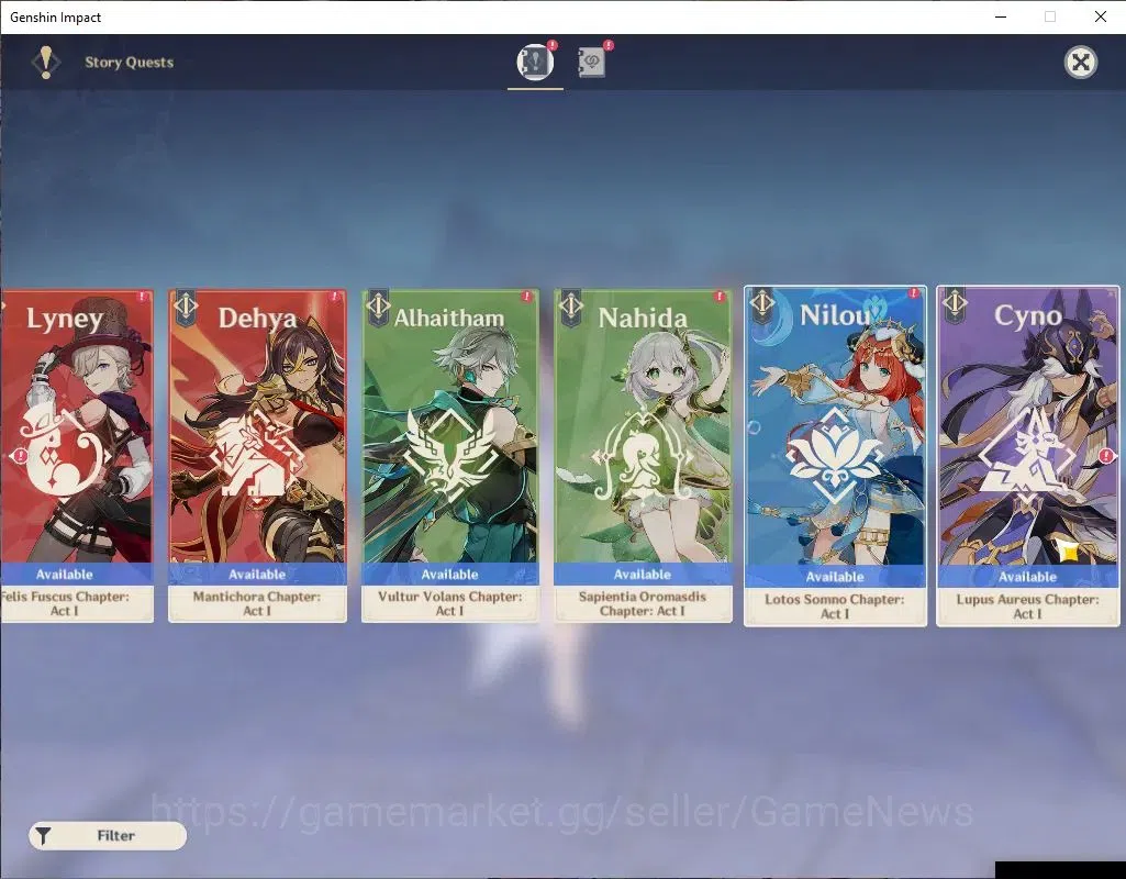Genshin Impact Accounts ASIA |AR 50|PremTeam [Flins,Columbina,Ineffa]|4 Li image 13