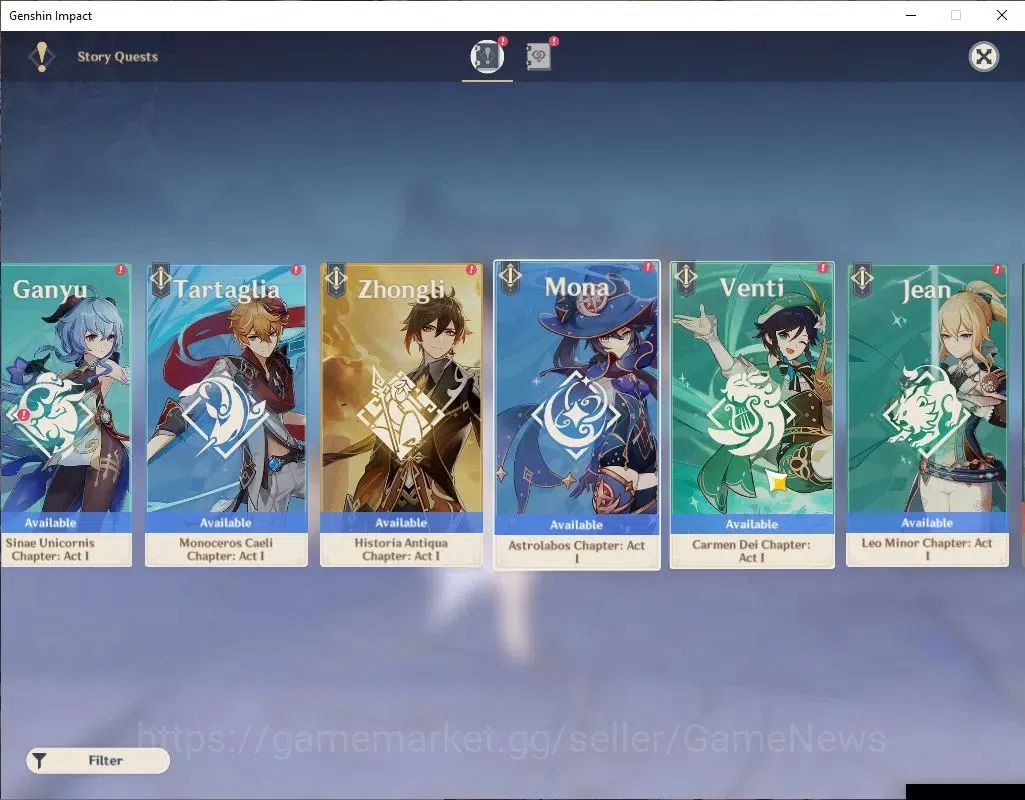 Genshin Impact Accounts ASIA |AR 50|PremTeam [Flins,Columbina,Ineffa]|4 Li image 15