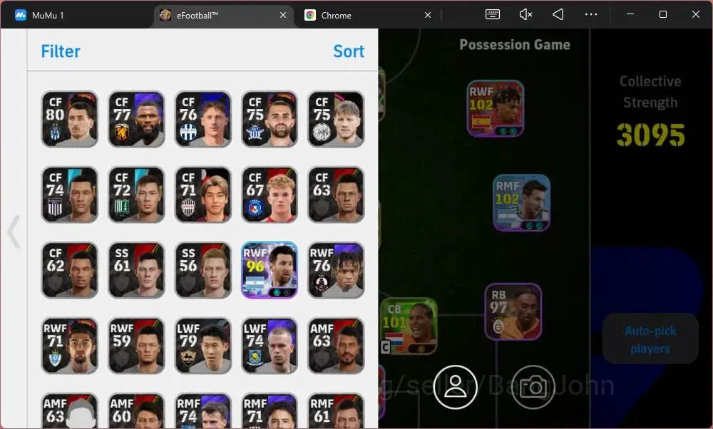 eFootball Accounts Mobile|PW 3095|Bigtime Dimarco|Epic Gerrard,Shevch image 2