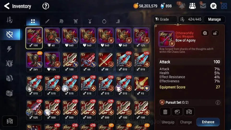 Epic Seven Accounts Global | 11 ML(CPavel,Judge Kise,SECeline,AVildred image 10