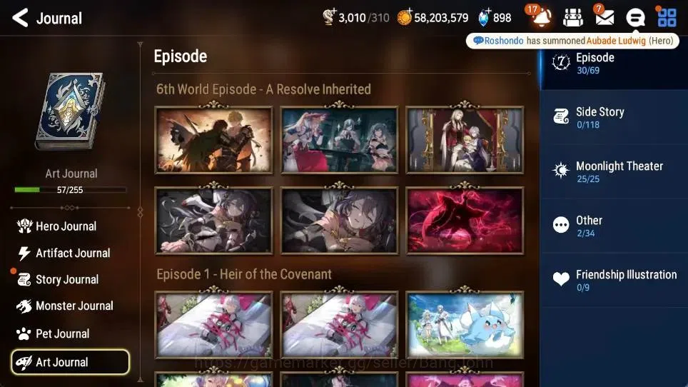 Epic Seven Accounts Global | 11 ML(CPavel,Judge Kise,SECeline,AVildred image 12