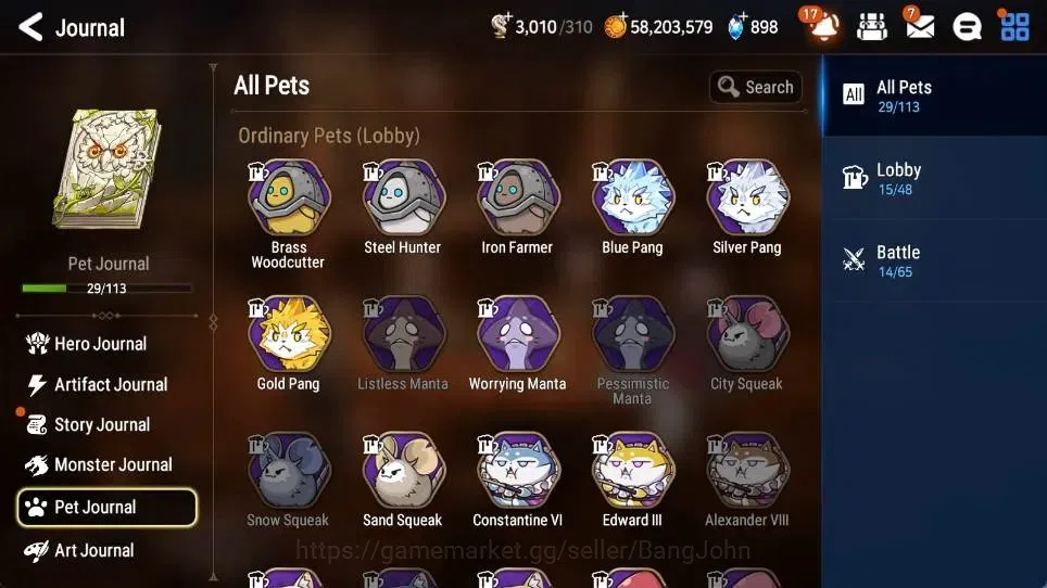 Epic Seven Accounts Global | 11 ML(CPavel,Judge Kise,SECeline,AVildred image 13