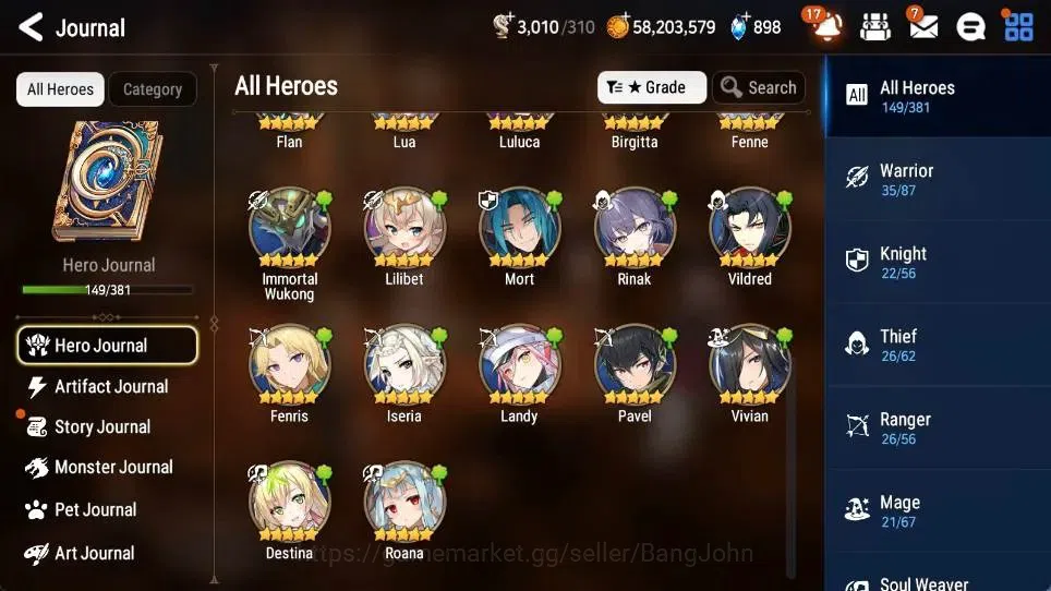 Epic Seven Accounts Global | 11 ML(CPavel,Judge Kise,SECeline,AVildred image 18