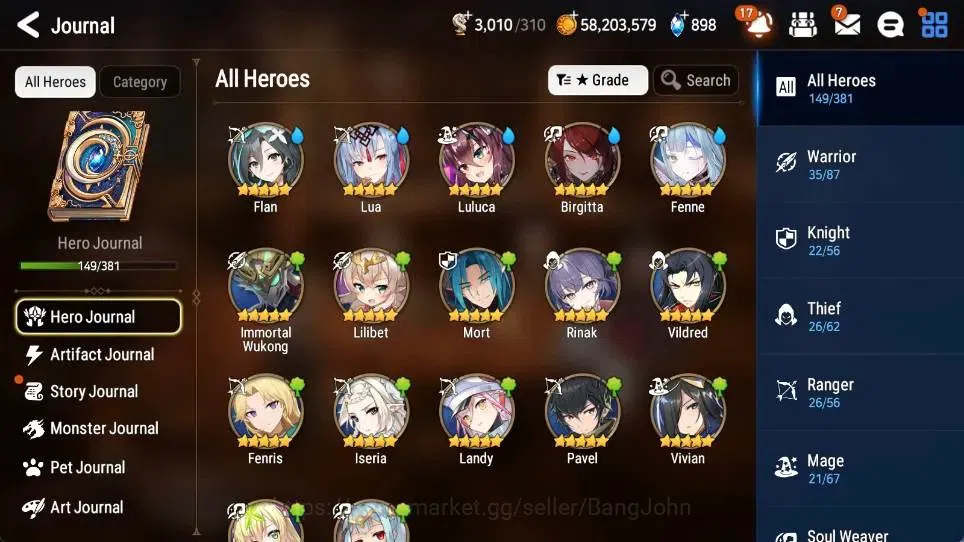Epic Seven Accounts Global | 11 ML(CPavel,Judge Kise,SECeline,AVildred image 19
