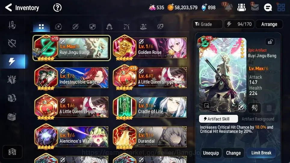 Epic Seven Accounts Global | 11 ML(CPavel,Judge Kise,SECeline,AVildred image 9