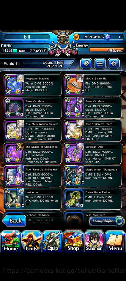 Grand Summoners Accounts Global|Rank 103|23 Ascend+11 TW|[S Miyu,Touma,LM I image 10