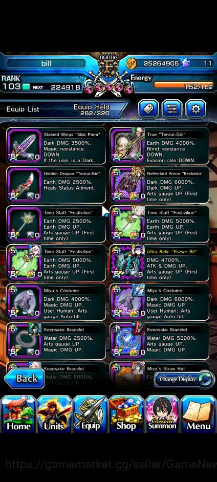 Grand Summoners Accounts Global|Rank 103|23 Ascend+11 TW|[S Miyu,Touma,LM I image 11