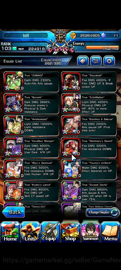 Grand Summoners Accounts Global|Rank 103|23 Ascend+11 TW|[S Miyu,Touma,LM I image 18