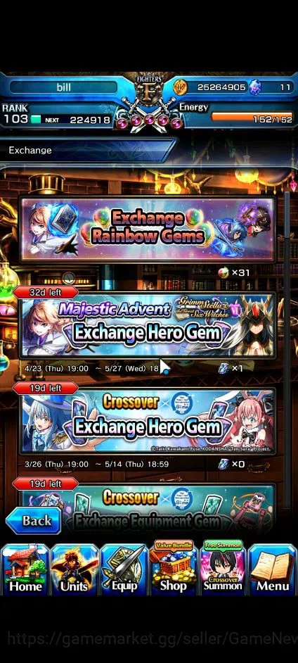 Grand Summoners Accounts Global|Rank 103|23 Ascend+11 TW|[S Miyu,Touma,LM I image 3