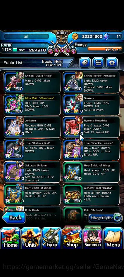 Grand Summoners Accounts Global|Rank 103|23 Ascend+11 TW|[S Miyu,Touma,LM I image 8