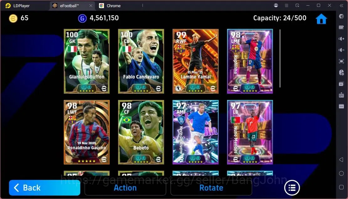 eFootball Accounts Mobile|PW 3191|Bigtime Ronaldinho,Yamal|Epic Buffo image 4