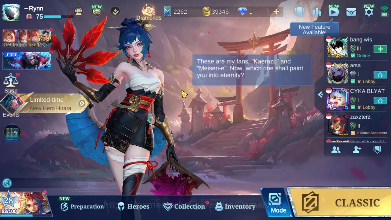 Mobile Legends: Bang Bang Accounts Hero 120|Skin 273|High Glory 54|Prime Claude,KOF K image 1
