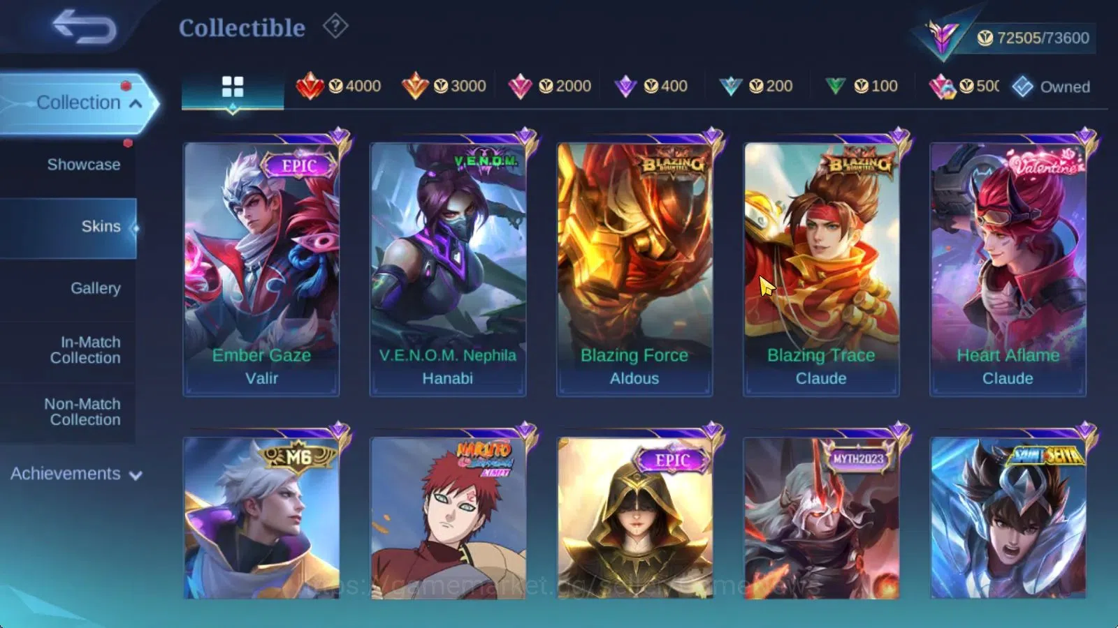 Mobile Legends: Bang Bang Accounts Hero 120|Skin 273|High Glory 54|Prime Claude,KOF K image 12