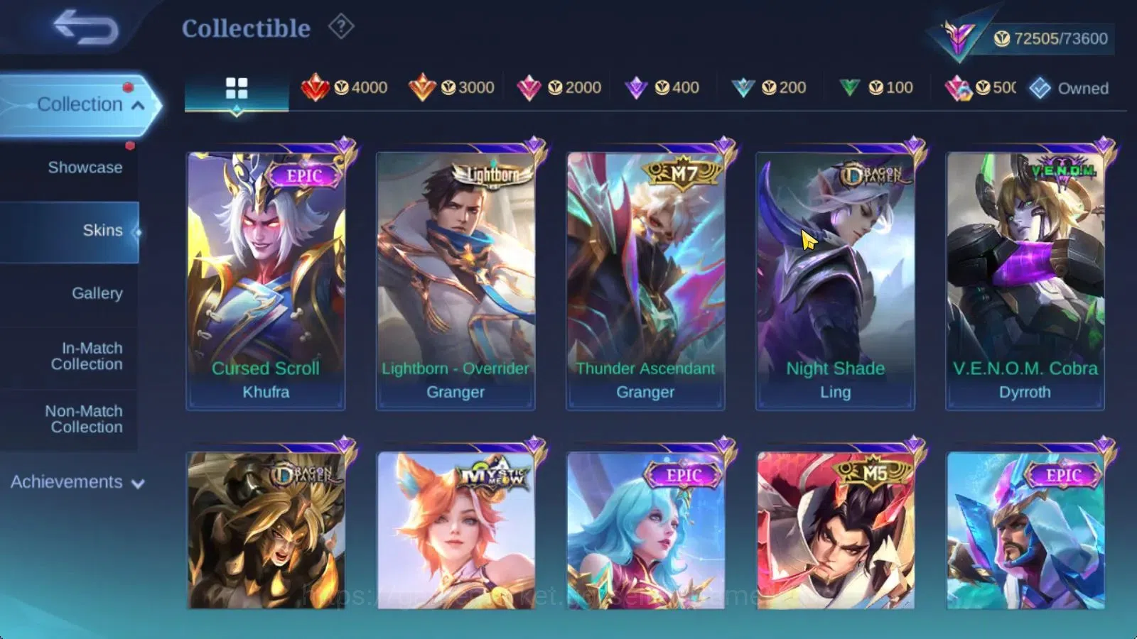 Mobile Legends: Bang Bang Accounts Hero 120|Skin 273|High Glory 54|Prime Claude,KOF K image 14
