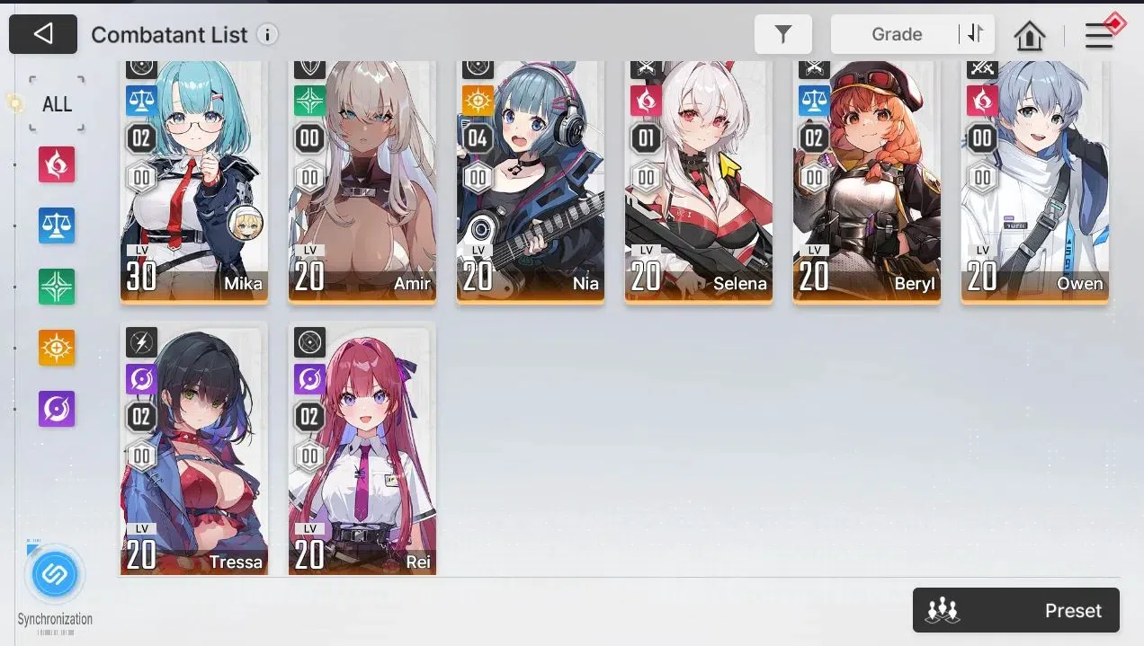 Chaos Zero Nightmare Accounts GLOBAL|Lv32|6 SSR[Tiphera,Chizuru+Sign,Nine,Haru,V image 4