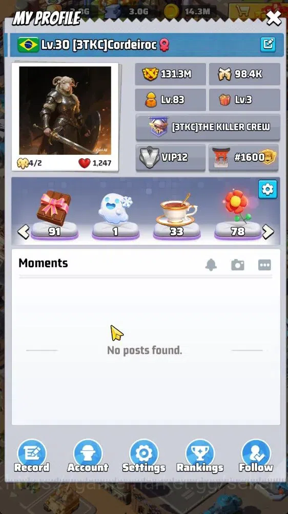 Last War: Survival Accounts S1600|Power 131M|HQ 30|VIP 12|Gorilla|Drone Lvl 135|SQ1: 23,52M SQ2: 19,63M SQ3: 18,33M|Take 1