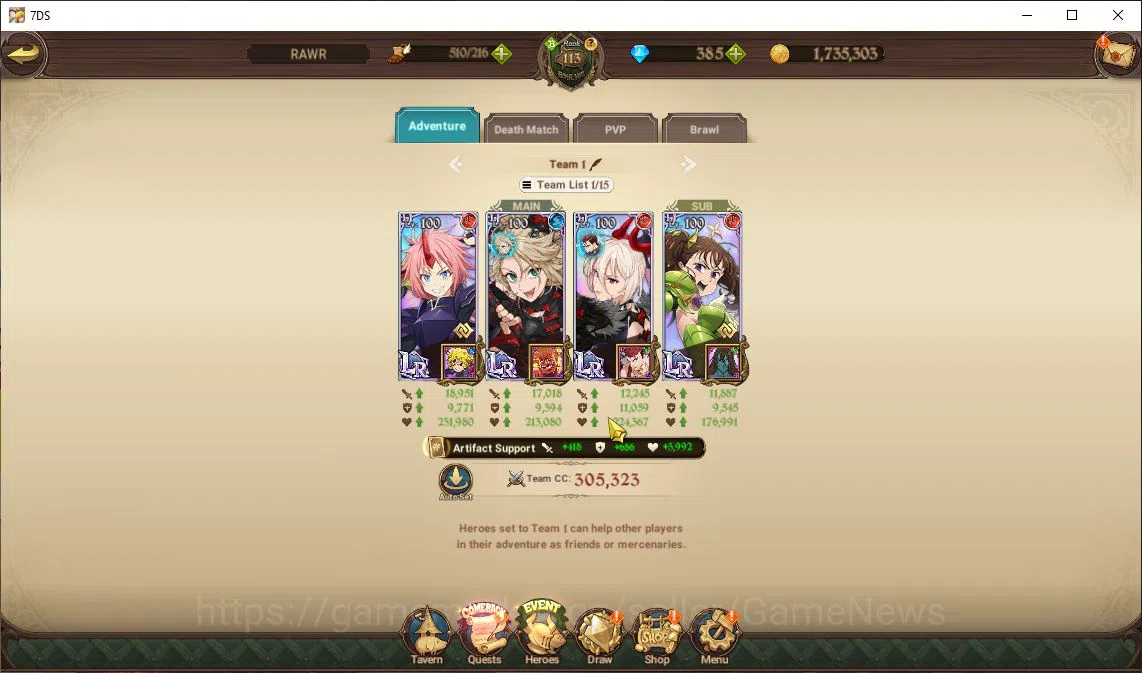 The Seven Deadly Sins: Grand Cross Accounts Asia |6 M CC|385 Dm|5 LR+4 UR+Many Collab|Roxy,Mil image 12