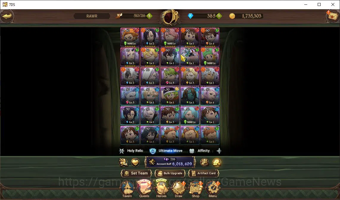 The Seven Deadly Sins: Grand Cross Accounts Asia |6 M CC|385 Dm|5 LR+4 UR+Many Collab|Roxy,Mil image 13