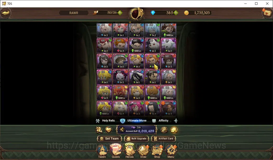 The Seven Deadly Sins: Grand Cross Accounts Asia |6 M CC|385 Dm|5 LR+4 UR+Many Collab|Roxy,Mil image 18