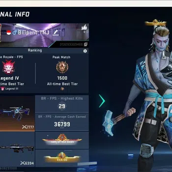 Blood Strike Accounts Collab Skin ASIA|2 Eternal Gun:MP7-Tidesong&D.Eagle|Ultra One-HandedAxe|10 Collab Gun