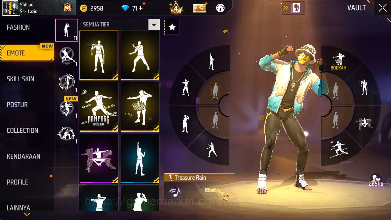 Free Fire Accounts Indonesia, Vault 30| Evo MP 5 Lvl 6, SG lumut, Bun image 5