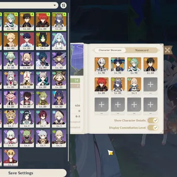 Genshin Impact Accounts Mid Game Asia|AR 54|5 Limited + 3 (*5 Weapon)|(Arlecchino,Baizhu)+Sign,Wanderer