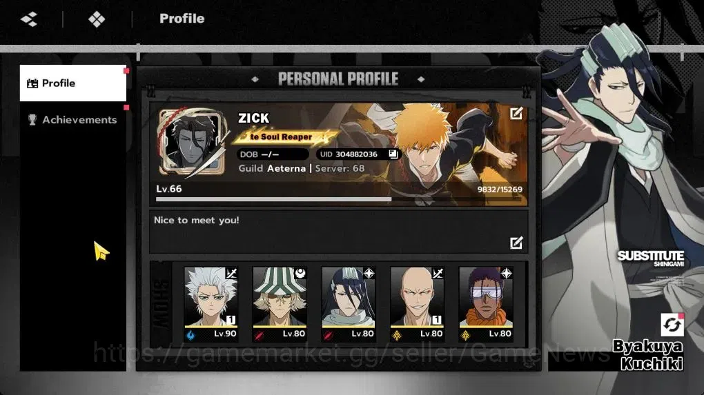 BLEACH: Soul Resonance Accounts NuverseSEA LV 66|10SSR [(ToshiroB1,IkkakuB1,Aizen, image 1