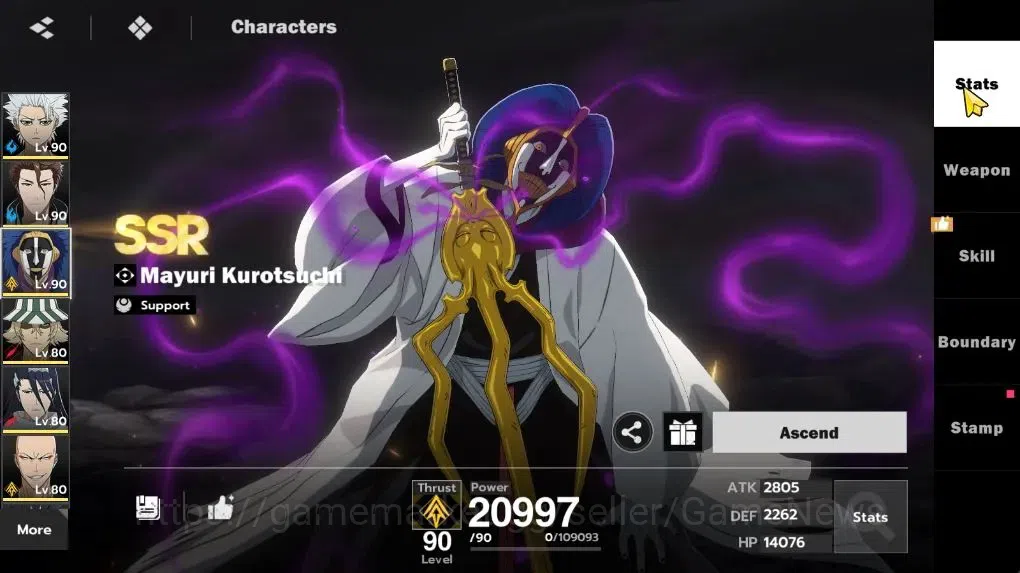 BLEACH: Soul Resonance Accounts NuverseSEA LV 66|10SSR [(ToshiroB1,IkkakuB1,Aizen, image 10