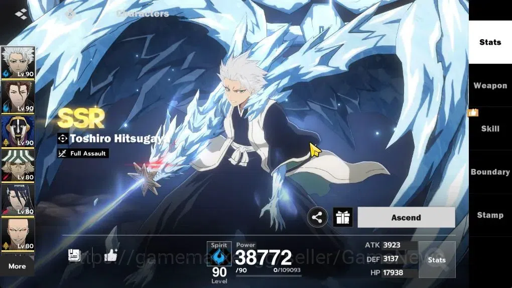 BLEACH: Soul Resonance Accounts NuverseSEA LV 66|10SSR [(ToshiroB1,IkkakuB1,Aizen, image 3