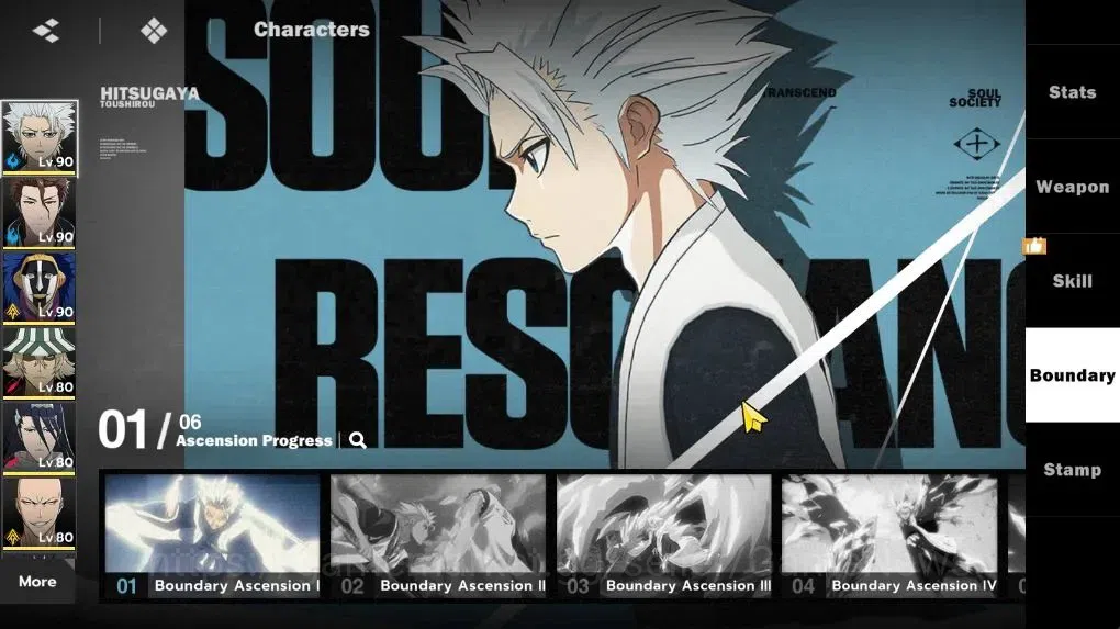 BLEACH: Soul Resonance Accounts NuverseSEA LV 66|10SSR [(ToshiroB1,IkkakuB1,Aizen, image 5