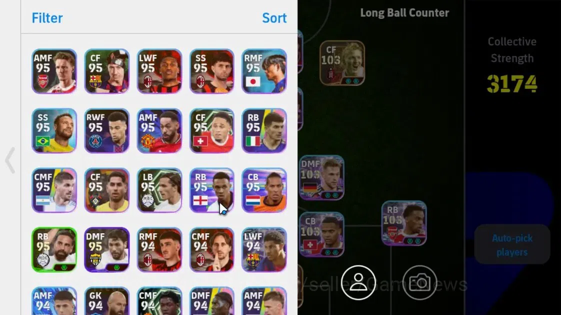 eFootball Accounts Android|Benjamin Sesko,Shinji Kagawa,Dirk Kuyt,Lee image 2