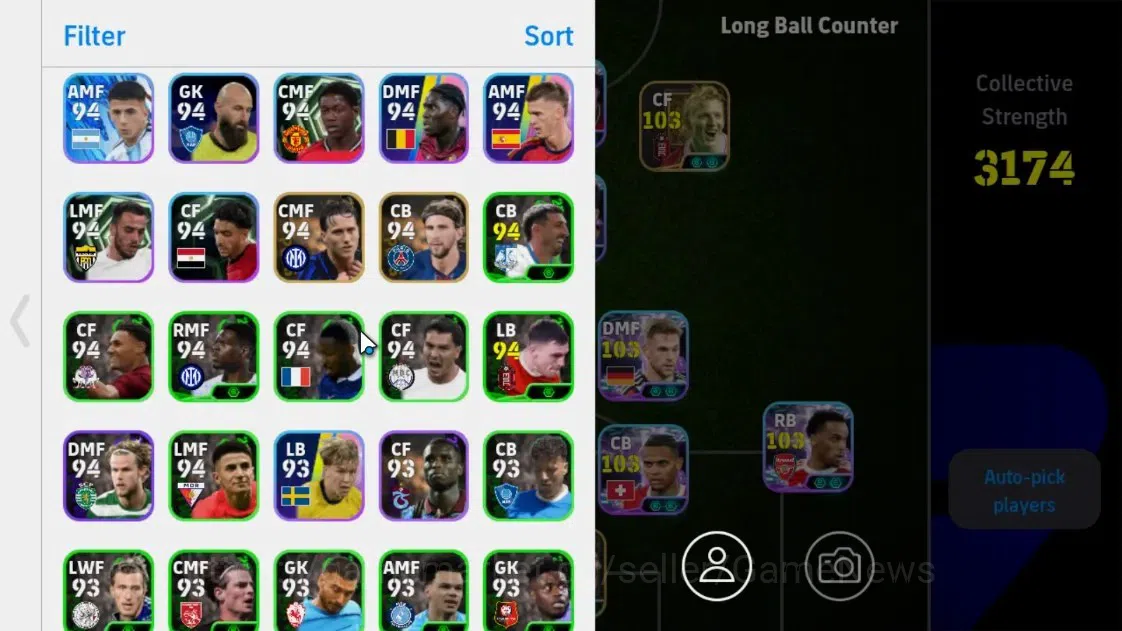 eFootball Accounts Android|Benjamin Sesko,Shinji Kagawa,Dirk Kuyt,Lee image 3