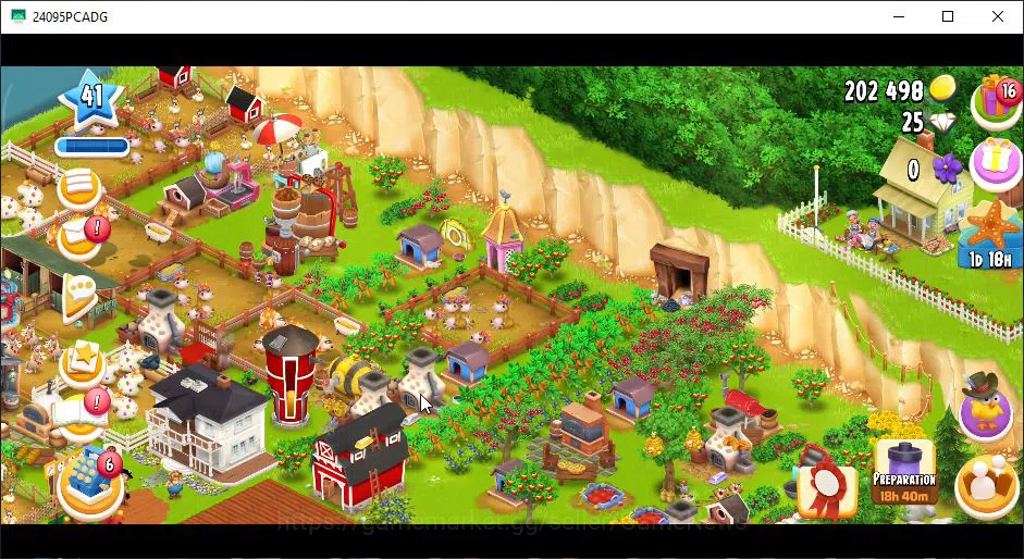 Hay Day Accounts Level 41 | Barn Storage 1050 + Silo Storage 625 | 202k Coins, 25 Diamonds |CN ON|Log Supercell ID|Take 2